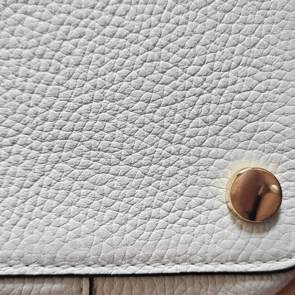 Michael Kors White Leather Tote Bag - Picture 6 of 9